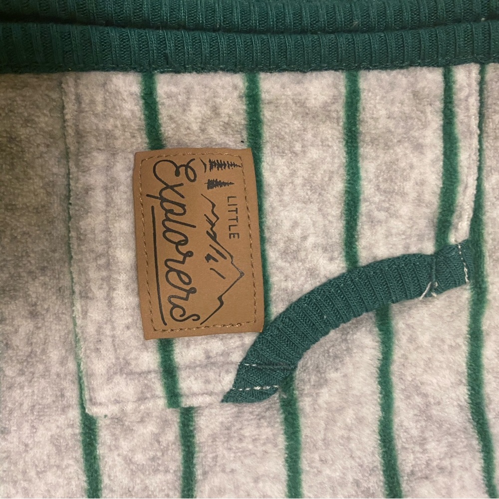 Carters Baby Striped Fleece Bodysuit bob